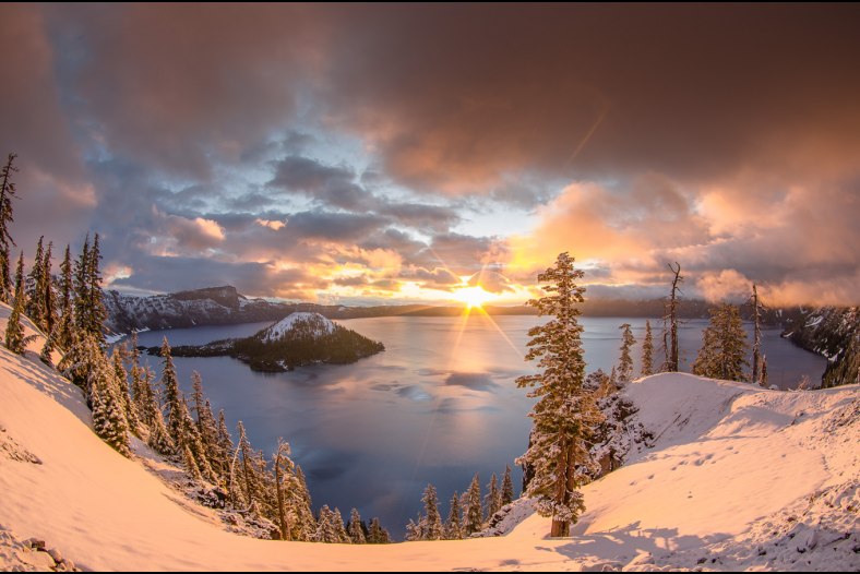 Sunrise after Summer Snowshower